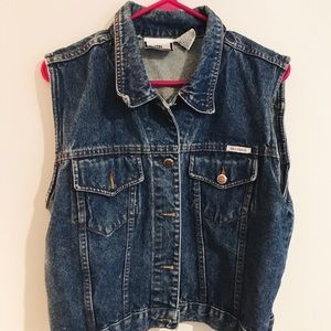 VINTAGE Bill Blass denim vest